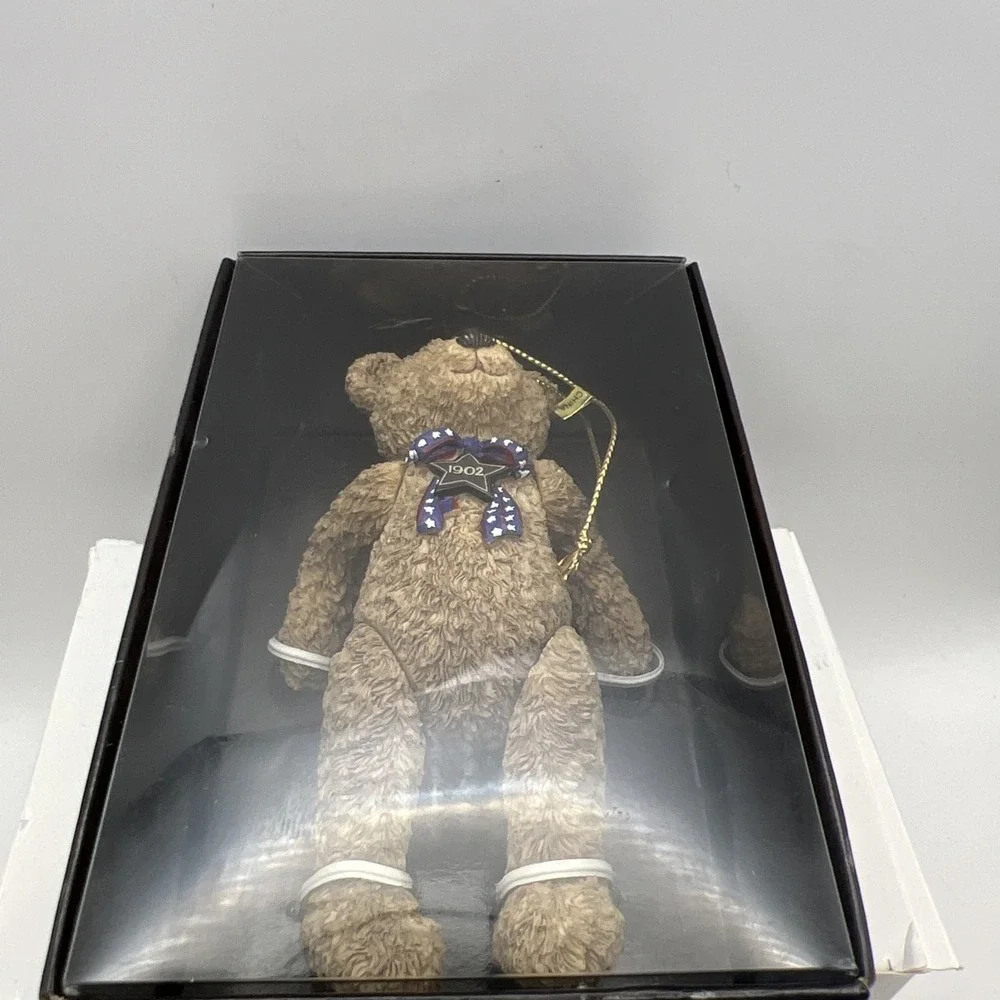2002 Wish Bear Teddy Bear Ornament 100th Anniversary Jointed Boxed
